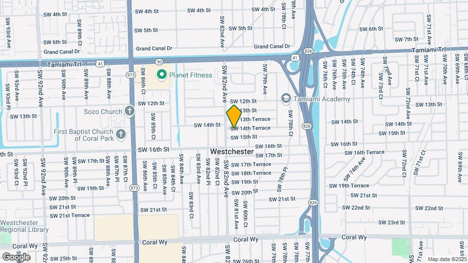 8120 SW 14th Ter Map and Location Details