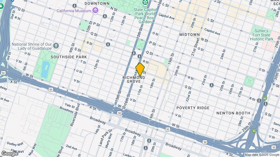 1617 T St Map and Location Details