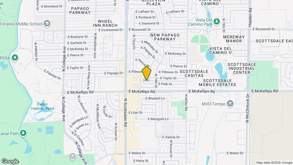 7314 E Polk St Mapa y Detalles de la Ubicación