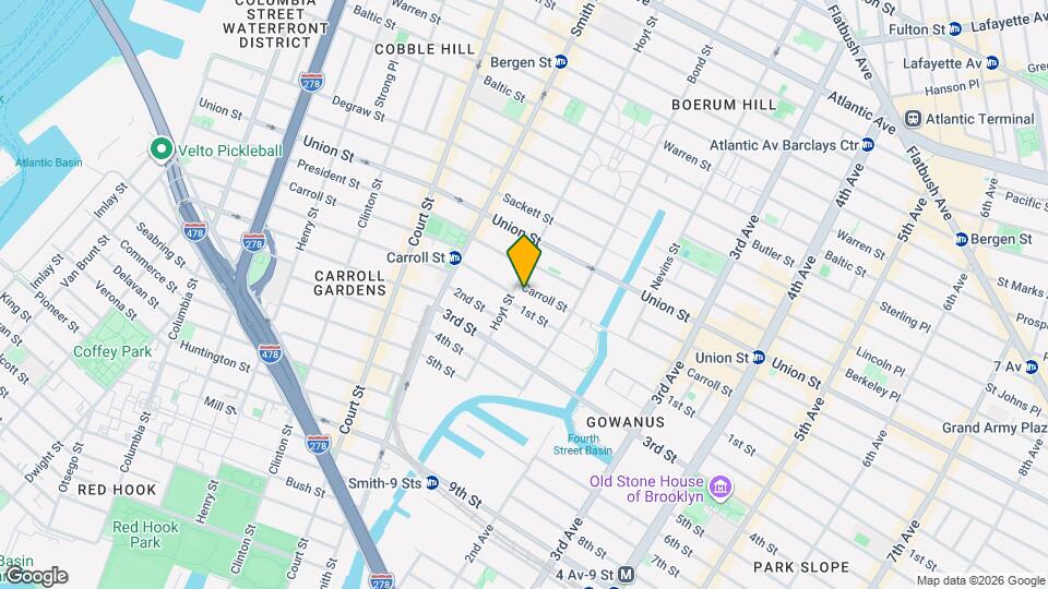 316 Carroll St, Unit 2 Mapa y Detalles de la Ubicación