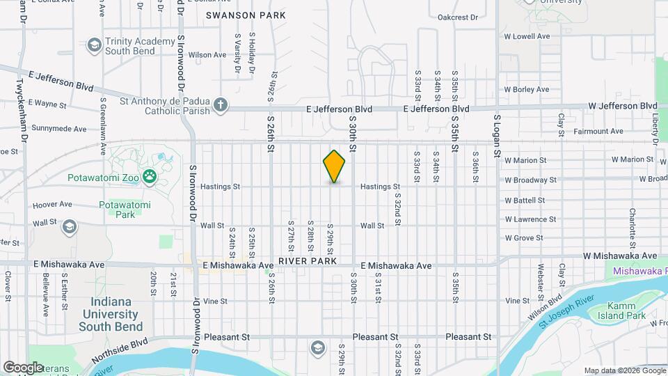 702 S 29th St Map and Location Details