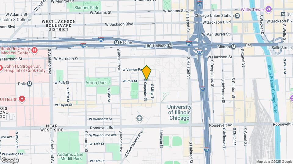 1049 W Polk St Map and Location Details