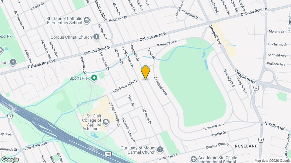 4019 Casgrain Dr Map and Location Details