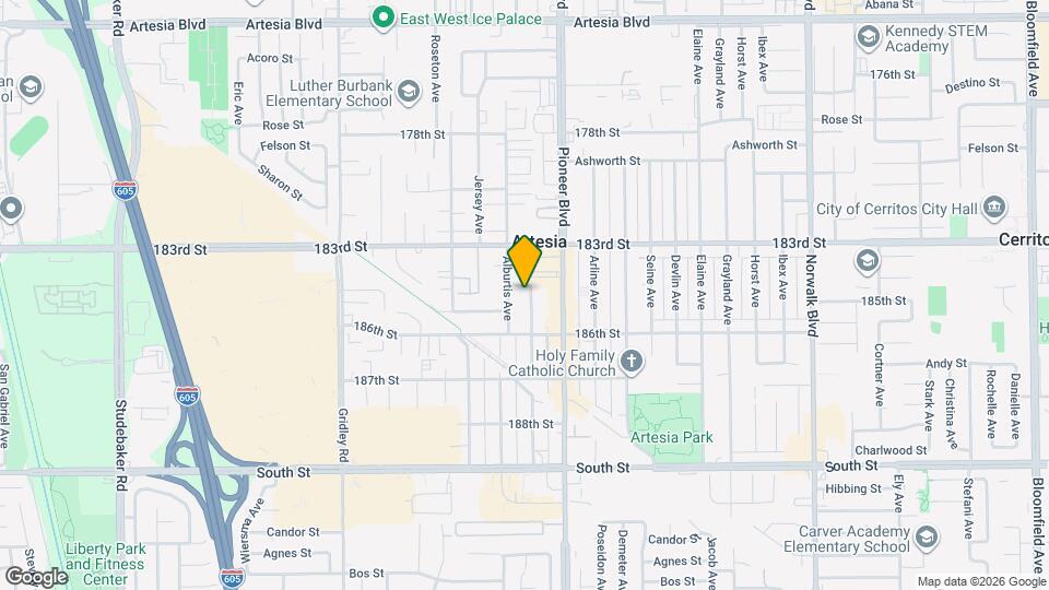 18413 Corby Ave Map and Location Details