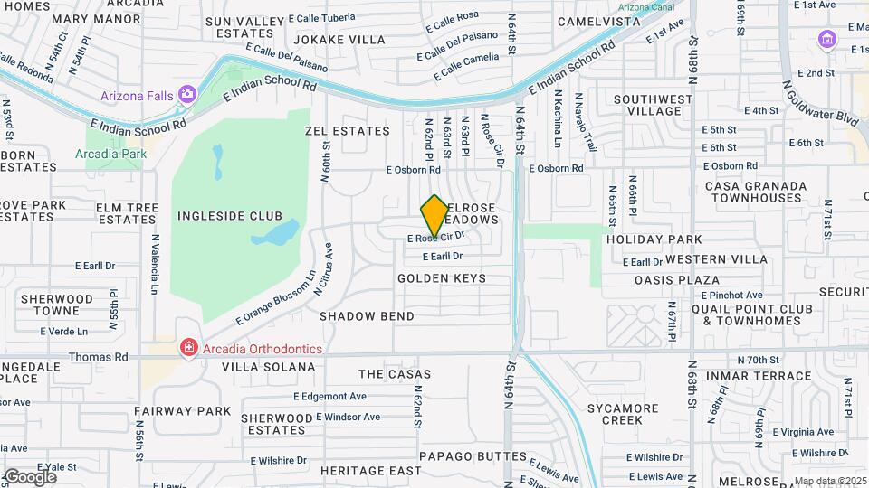 6231 E Rose Cir Dr Map and Location Details