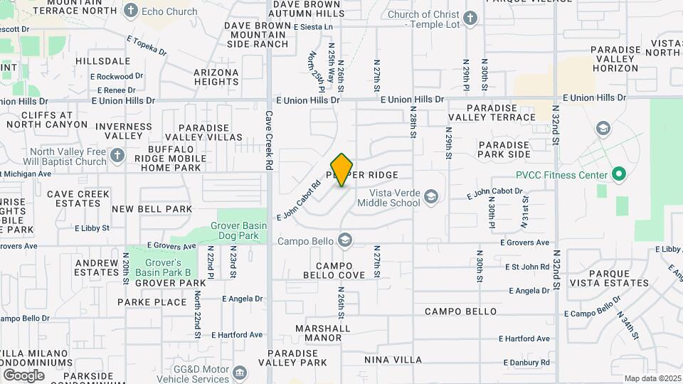 2554 E Villa Rita Dr Map and Location Details