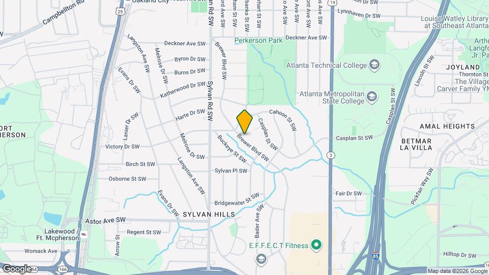 1736 Brewer Blvd SW Mapa y Detalles de la Ubicación