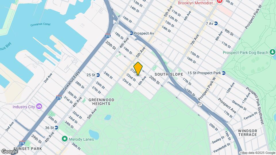 282 21st St Map and Location Details