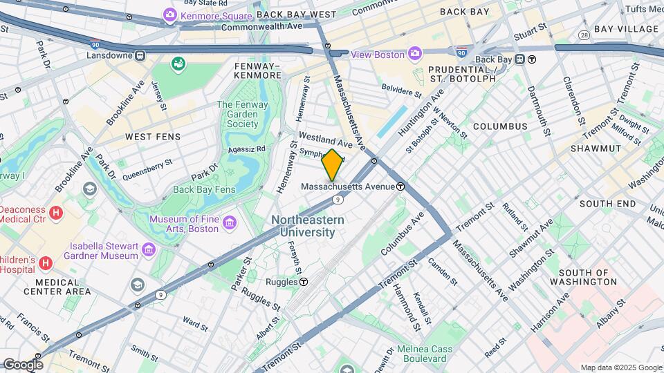 74 Saint Stephen St, Unit 25 Map and Location Details