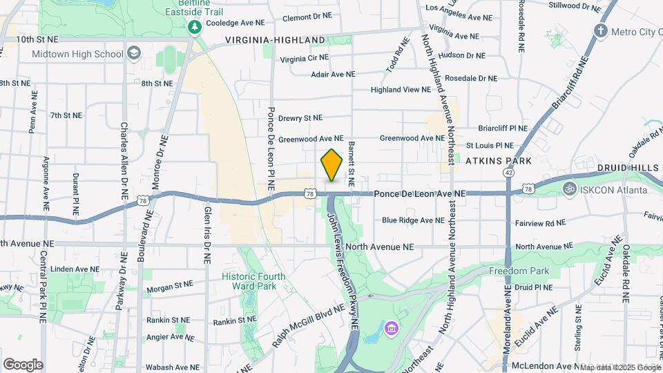825 Highland Ln NE-Unit -Unit 1115 Map and Location Details