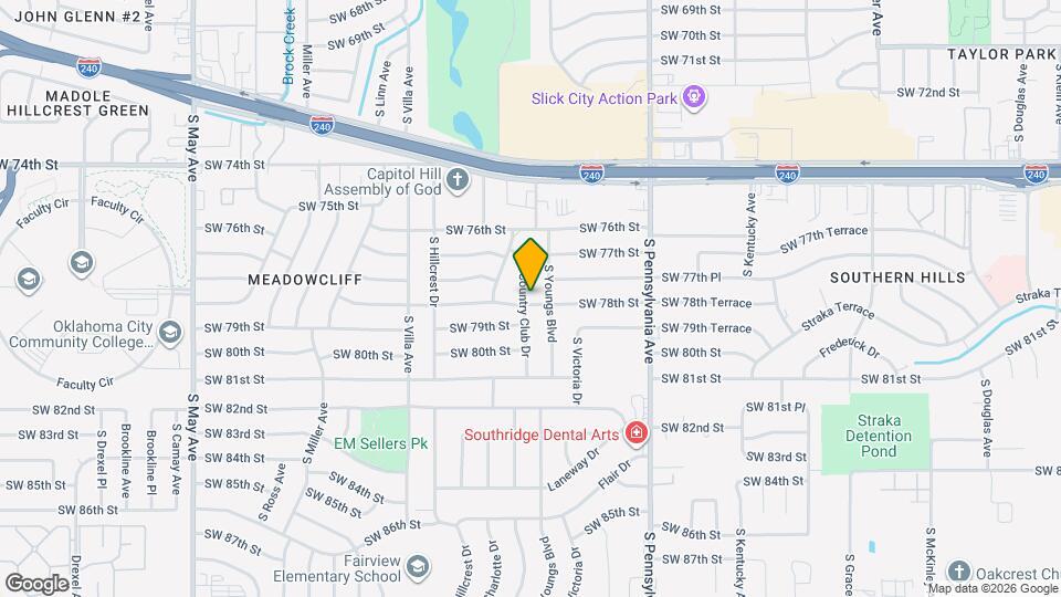 7812 S Country Club Dr Map and Location Details