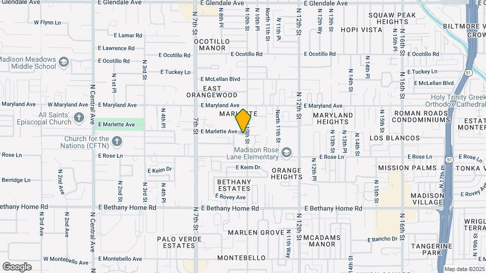 6240 N 10th St Map and Location Details