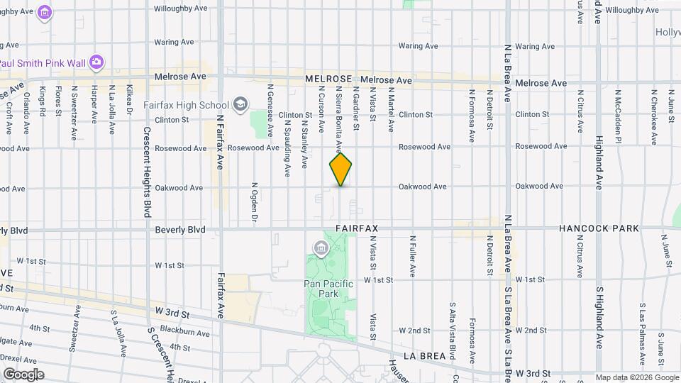 362 1/2 N Sierra Bonita Ave Mapa y Detalles de la Ubicación