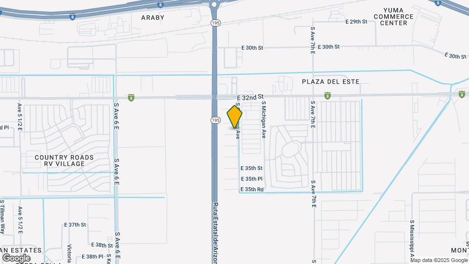 6580 E 33rd Ln Map and Location Details