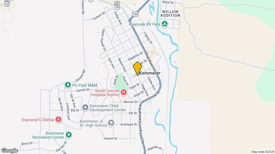 502 Garnet St Map and Location Details