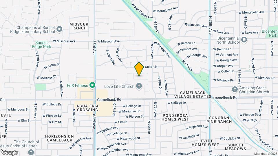 7954 W Medlock Dr Map and Location Details