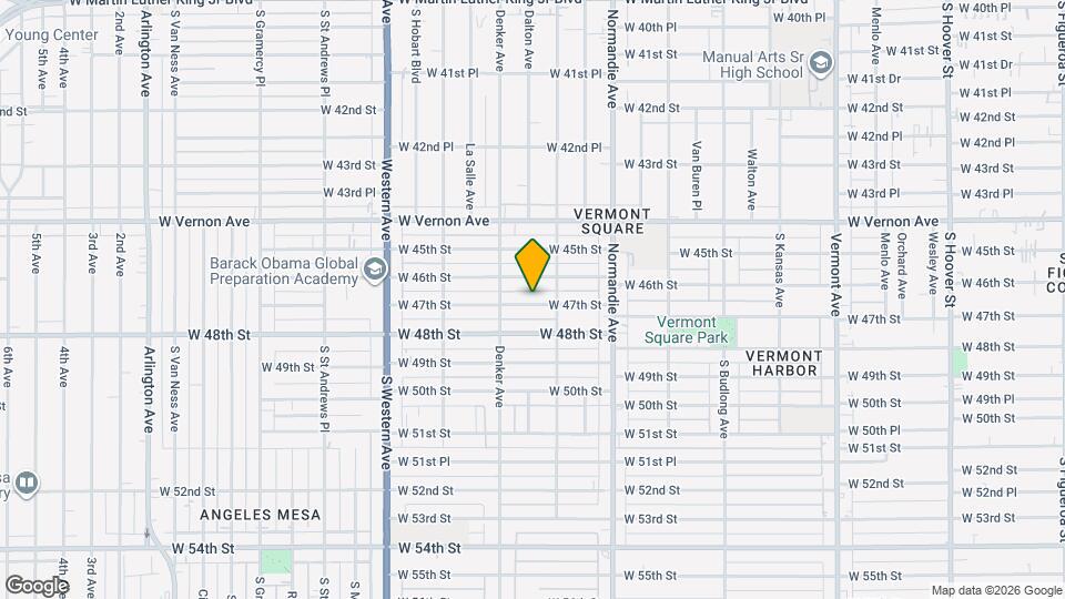 1493 W 47th St Map and Location Details