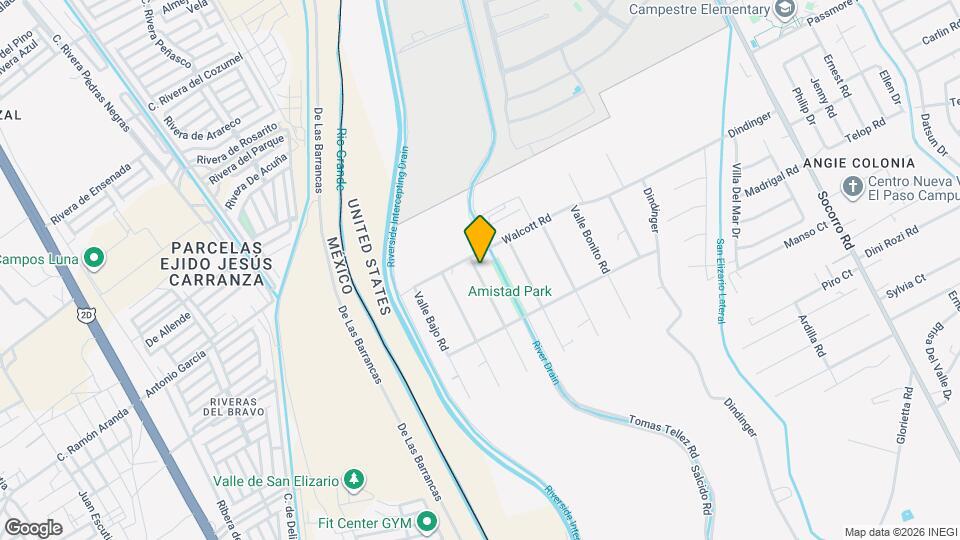 11510 Valle Palomar Rd Map and Location Details