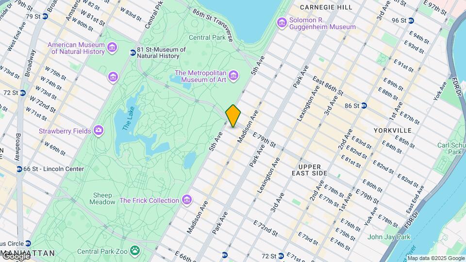 5 E 78th St Mapa y Detalles de la Ubicación