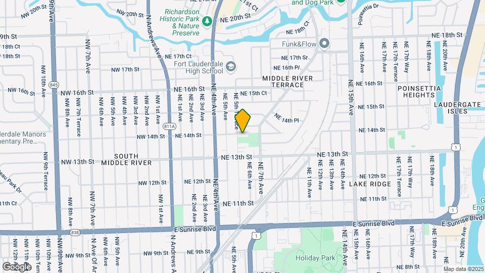 1350 NE 5th Terrace Map and Location Details