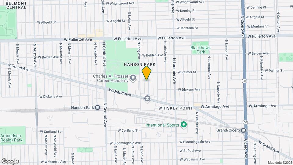 2124 N Lorel Ave, Unit Basement Map and Location Details