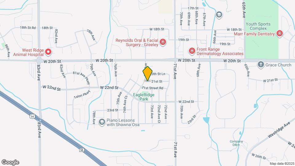 7312 W 21st St Map and Location Details