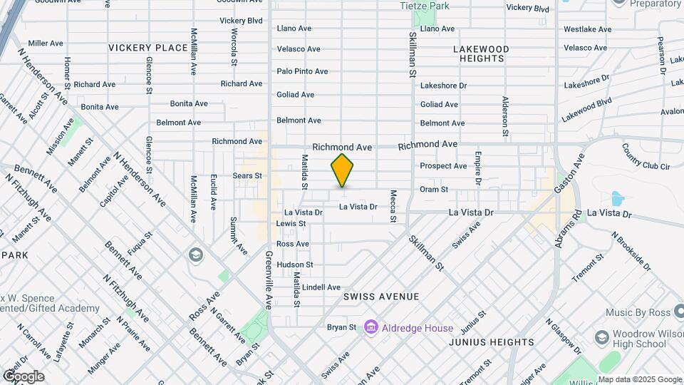 5900 Oram St Map and Location Details