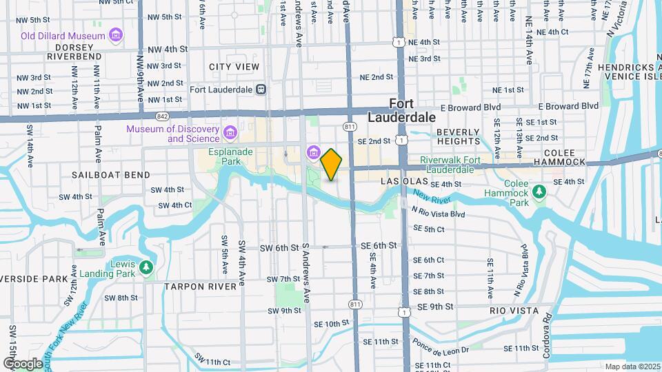 Las Olas River House Map and Location Details