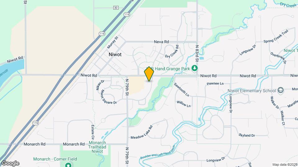 8050 Niwot Rd Map and Location Details