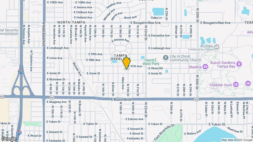 9605 19th St Map and Location Details