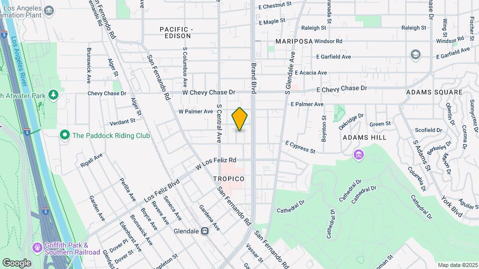1248 S Orange St Map and Location Details