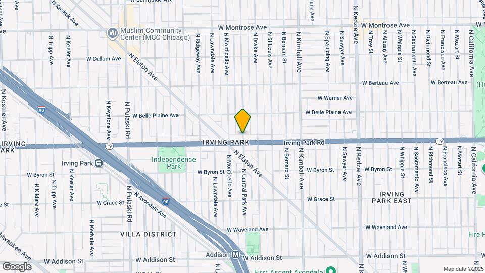 4010 N Central Park Ave, Unit 3E Map and Location Details