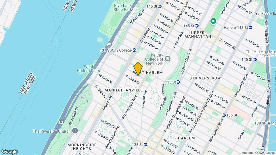 508 W 134th St Mapa y Detalles de la Ubicación