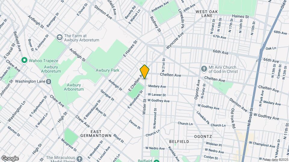 6318 Wister St, Unit B Map and Location Details