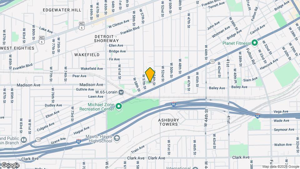 1986 W 54th St Map and Location Details