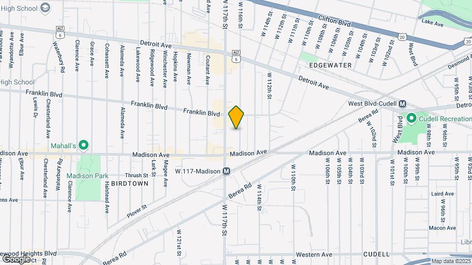 1578 W 116th St Mapa y Detalles de la Ubicación