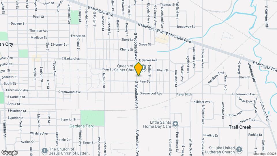 622 S Woodland Ave Map and Location Details