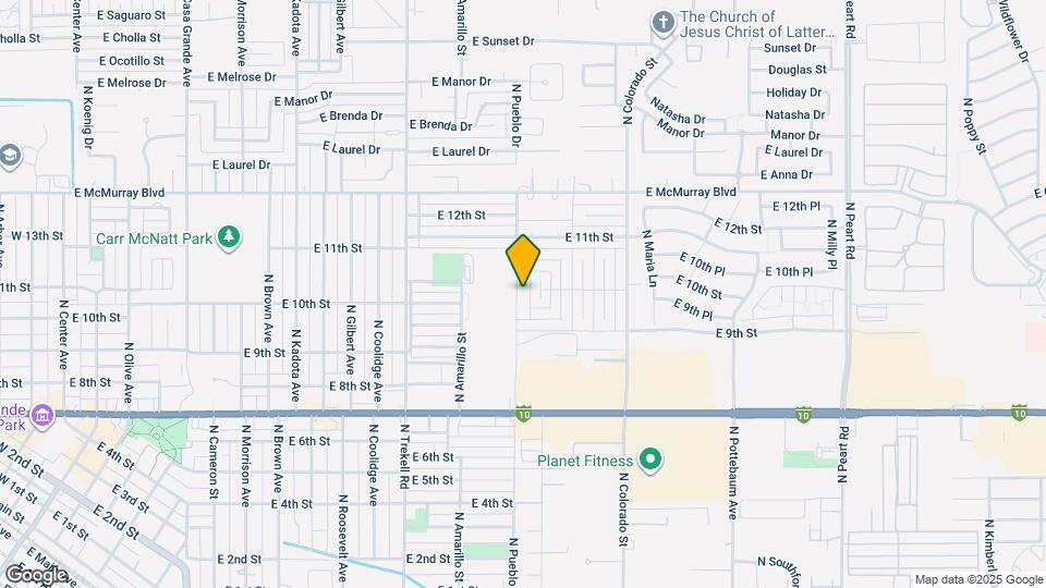 928 N Pueblo Dr Map and Location Details