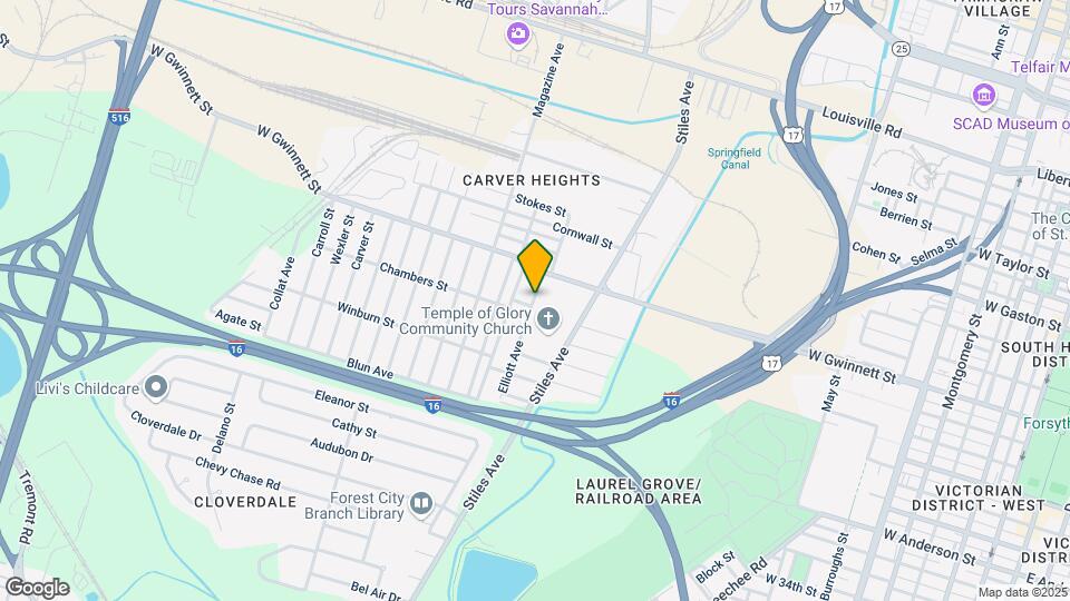 1425 Claremont Cir Map and Location Details