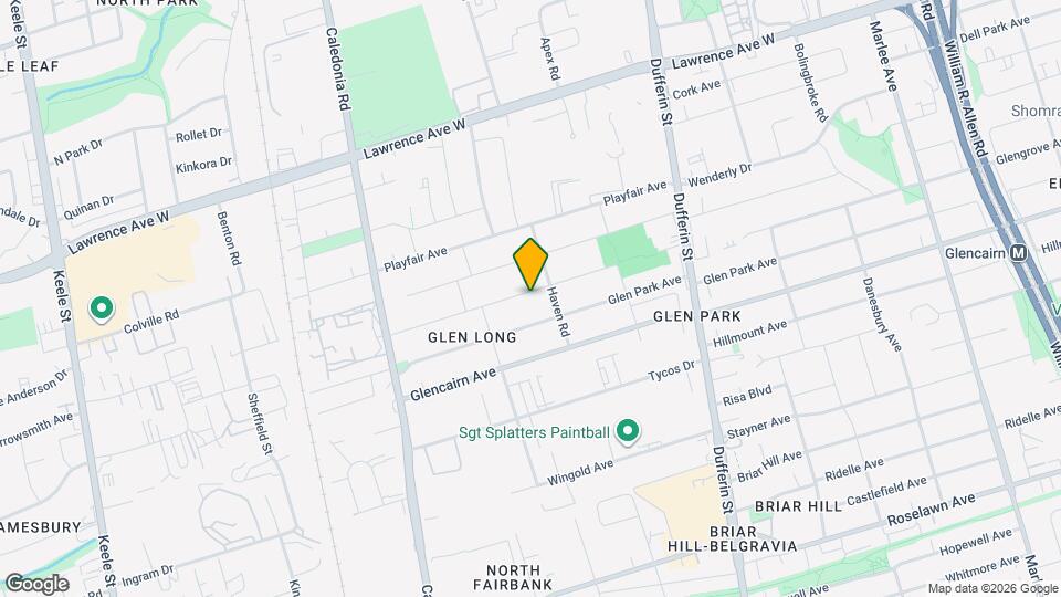 1097 Glengrove Ave W Map and Location Details