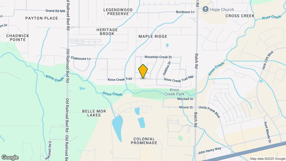 257 Knox Creek Trail NW Map and Location Details