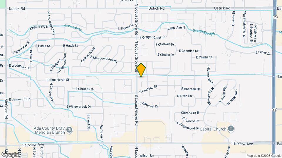 1650 E Green Meadow Ct Map and Location Details