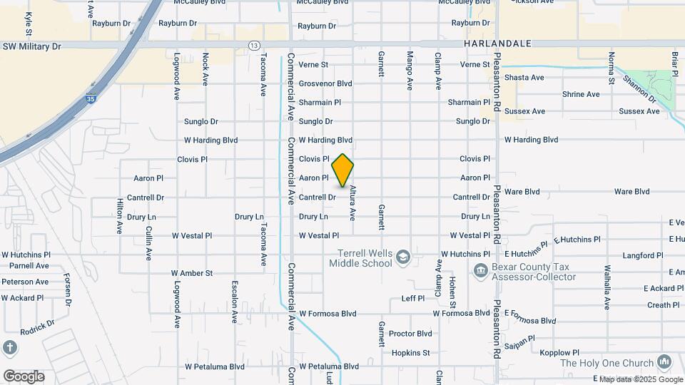 615 Cantrell Dr Map and Location Details