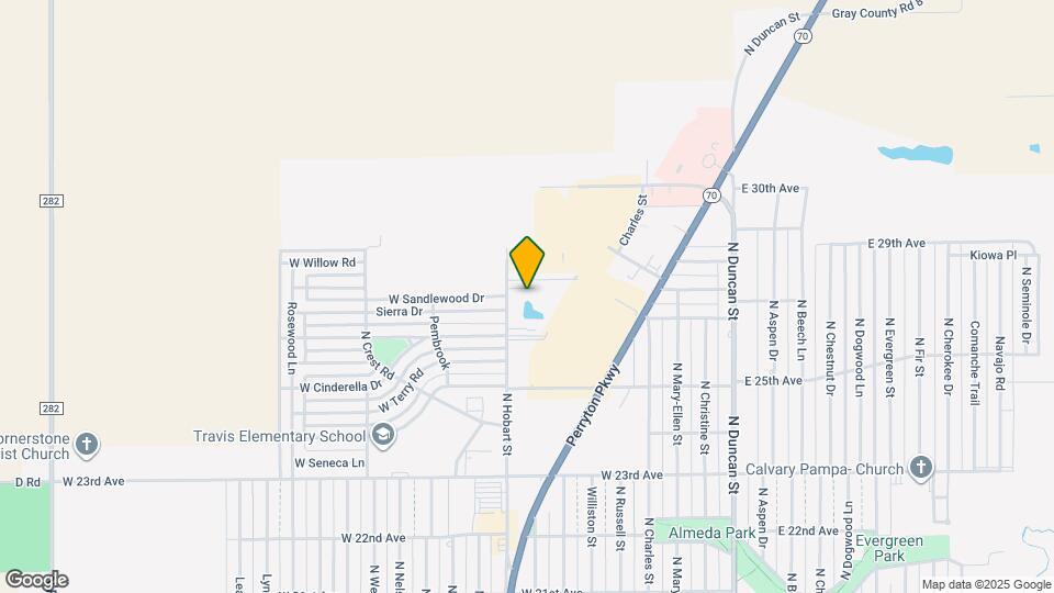 2600 N Hobart St Map and Location Details