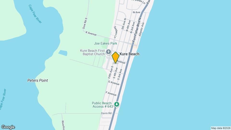 318 S 4th Ave, Unit Kure Beach Apt 4 Mapa y Detalles de la Ubicación