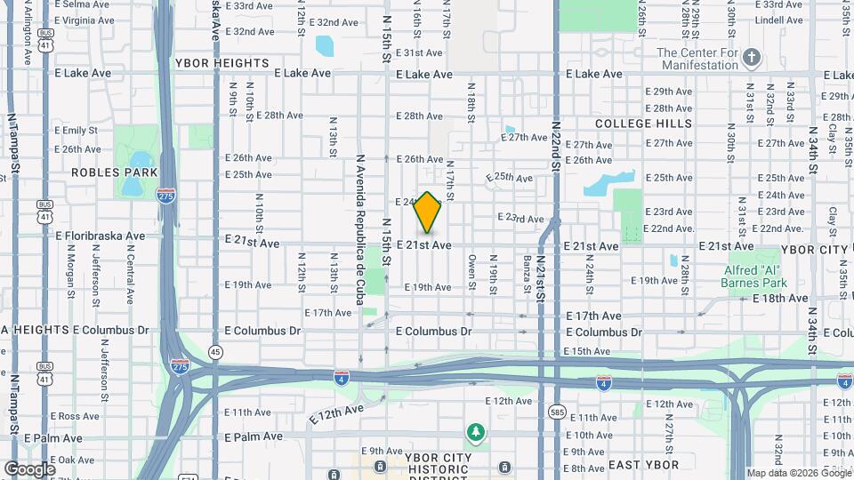 1610 E 21st Ave Map and Location Details