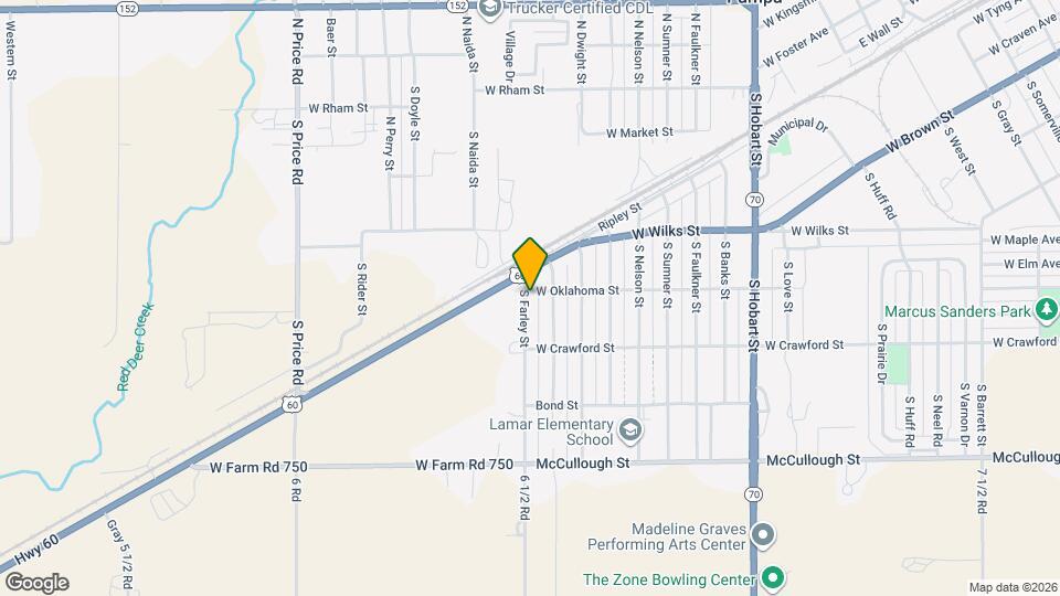 1001 Farley St Map and Location Details