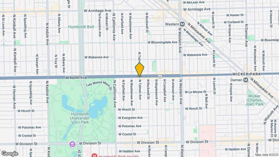 1554 N Talman Ave, Unit 306 Map and Location Details