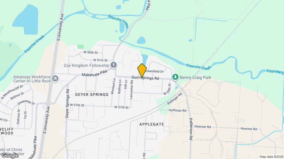 5001 Gum Springs Rd Map and Location Details