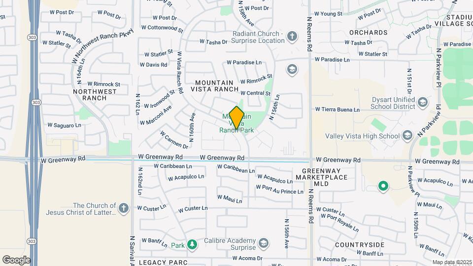 15838 W Tara Ln Mapa y Detalles de la Ubicación